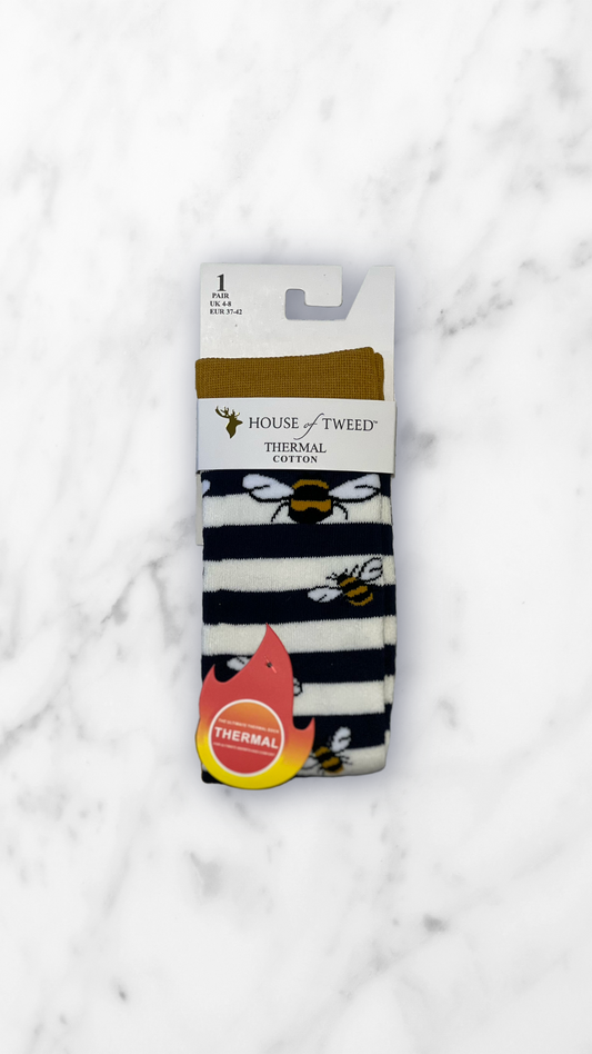 House of Tweed Ladies Thermal Cotton Socks UK 4-8