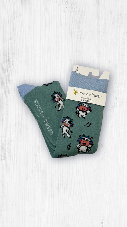 House Of Tweed Ladies  Knee High Bamboo Socks Uk 4-8