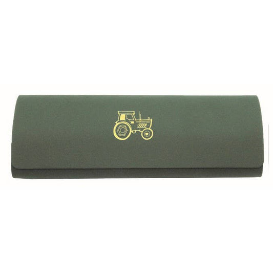 Tractor Embossed Glasses Case & Cloth
