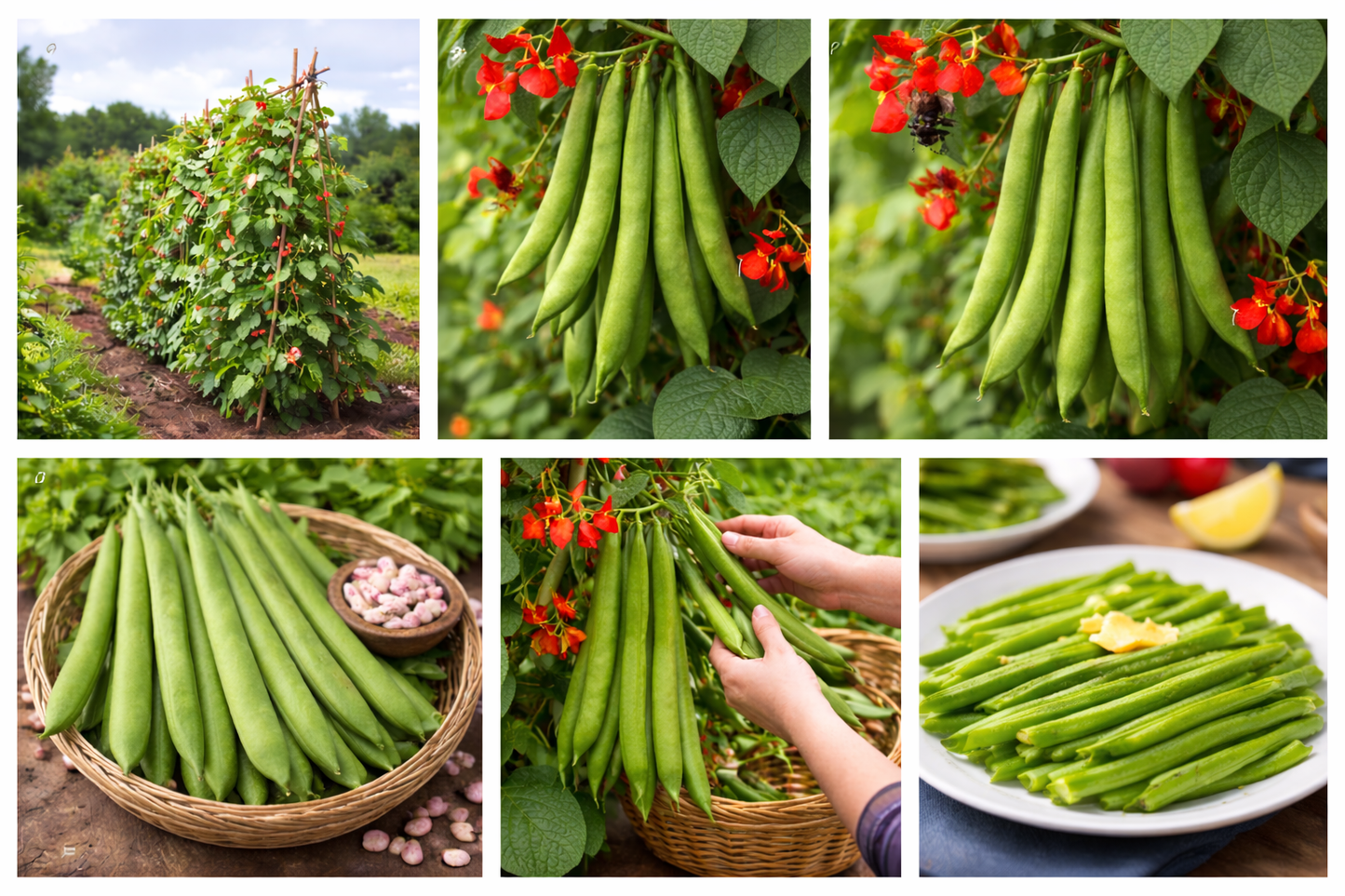Lady Di Runner Bean Seeds – Stringless, High Yield Variety