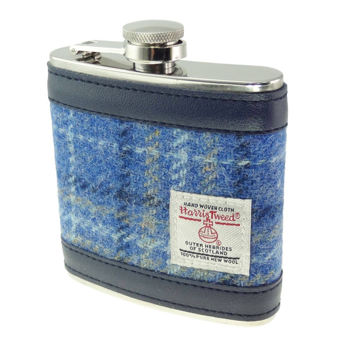 6oz Harris Tweed Hip Flask