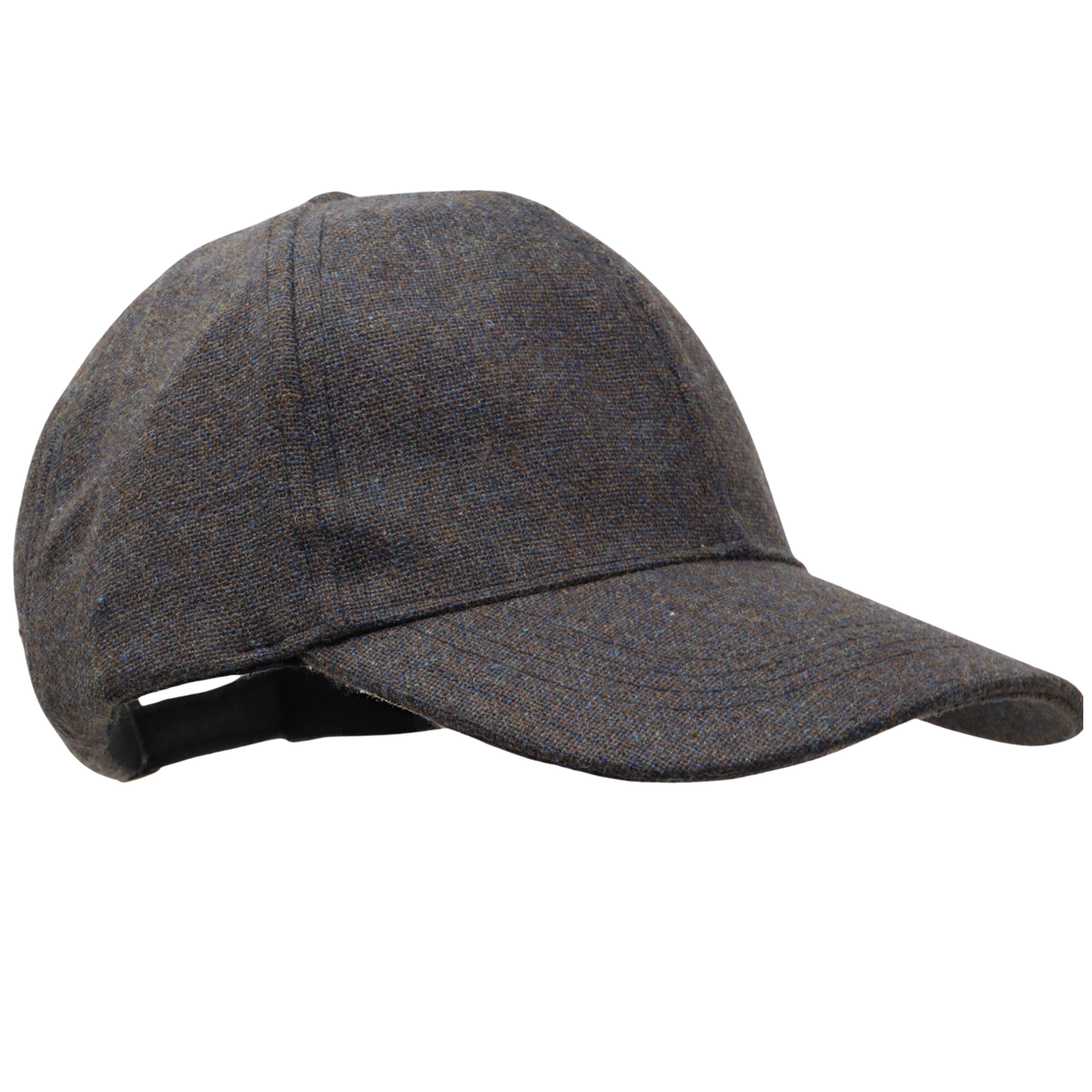 Plain Tweed Baseball Cap with wax peak 3 colours to choose from