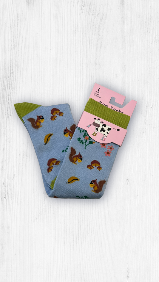 Moo Ladies Knee High Bamboo Socks Uk 4-8