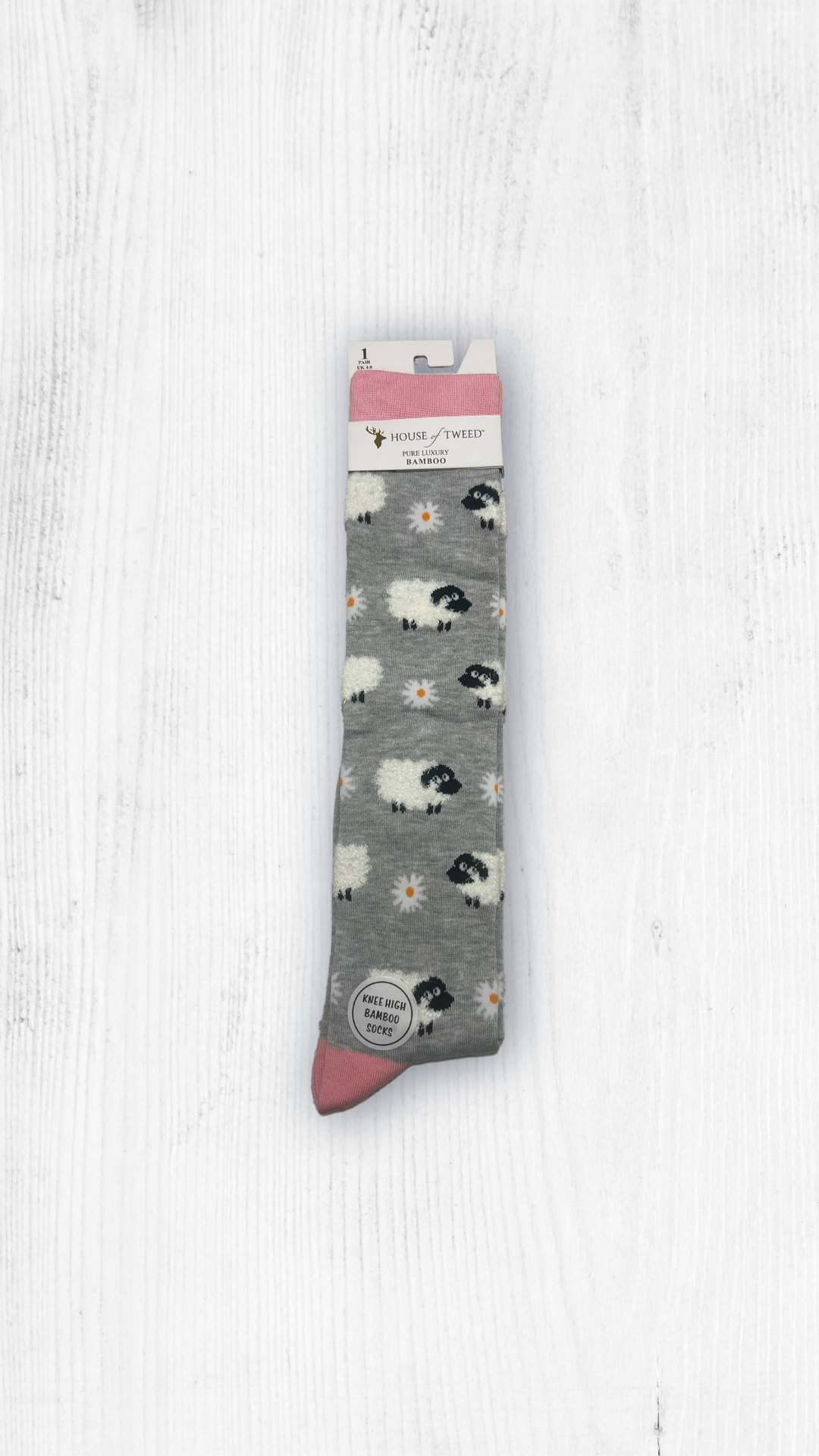 House Of Tweed Ladies Knee High Bamboo Socks Uk 4-8