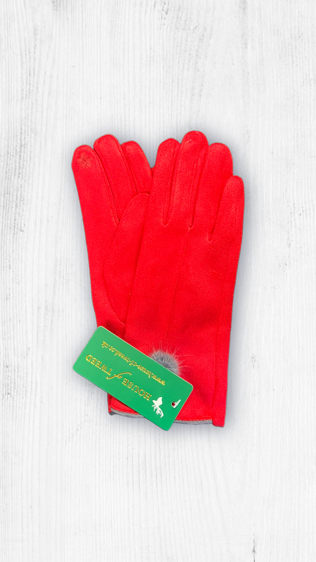 House of Tweed Ladies Luxury Gloves – Hot Pink