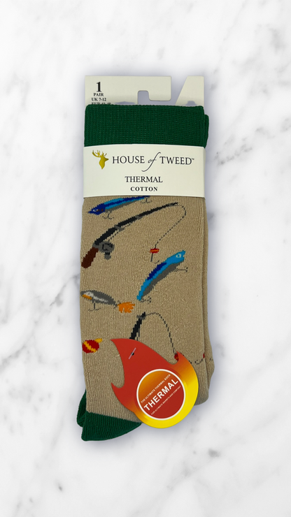 House Of Tweed Mens Thermal Cotton Socks-Winter Warm Outdoor Uk 7-12 (11 designs to choose from)
