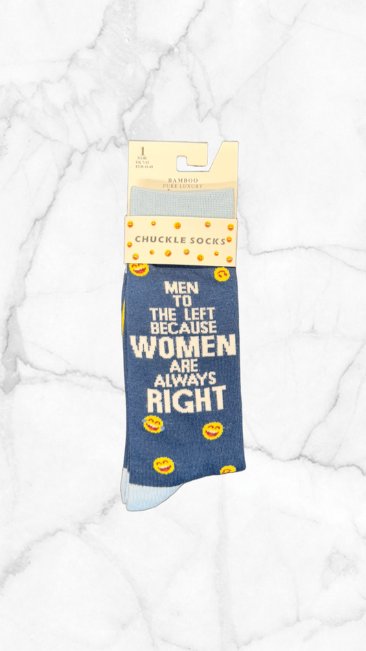 Bamboo Chuckle Socks Size 7-12