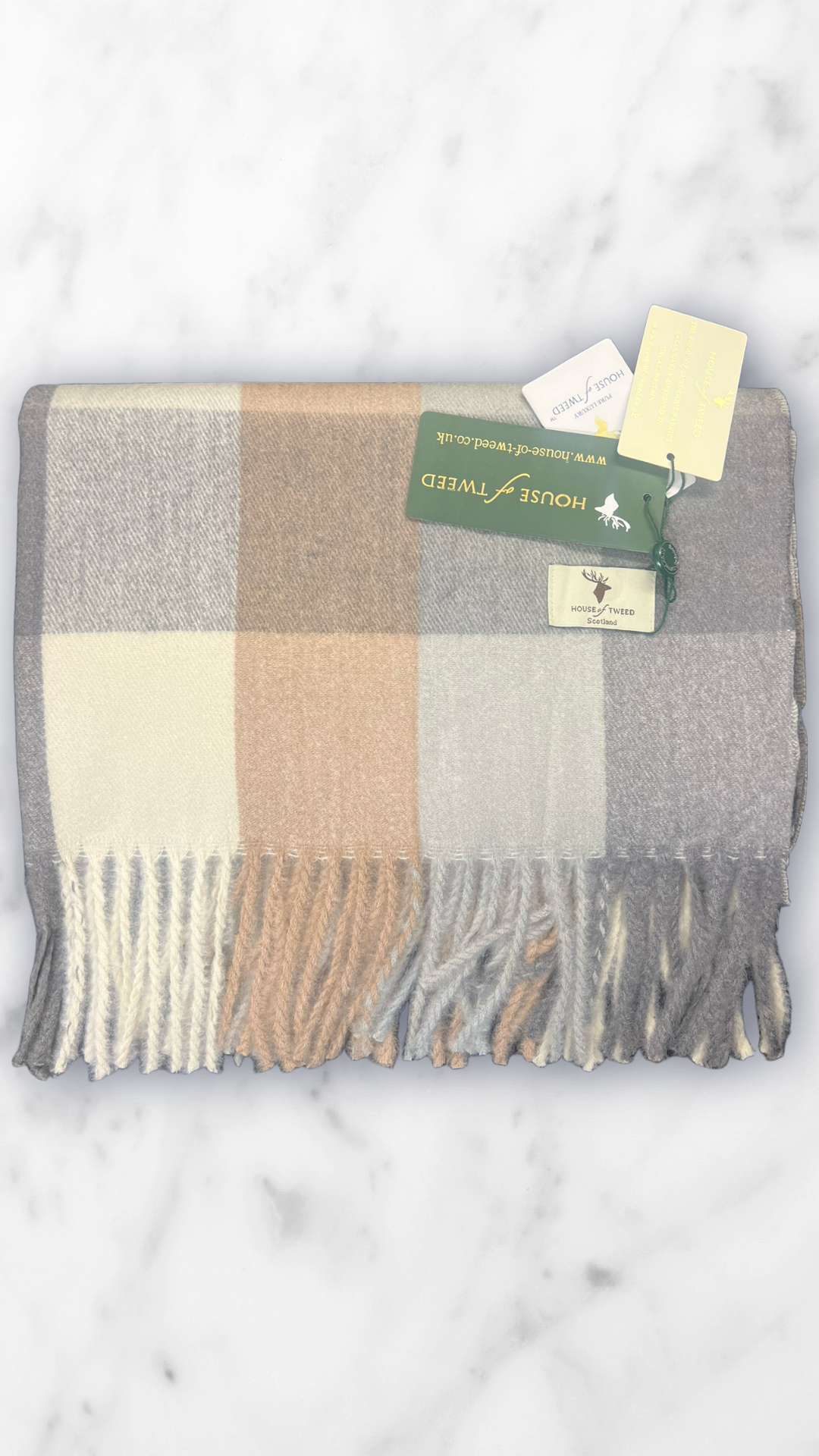 House Of Tweed Tartan Check Scarf