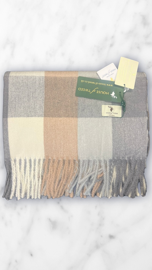 House Of Tweed Tartan Check Scarf