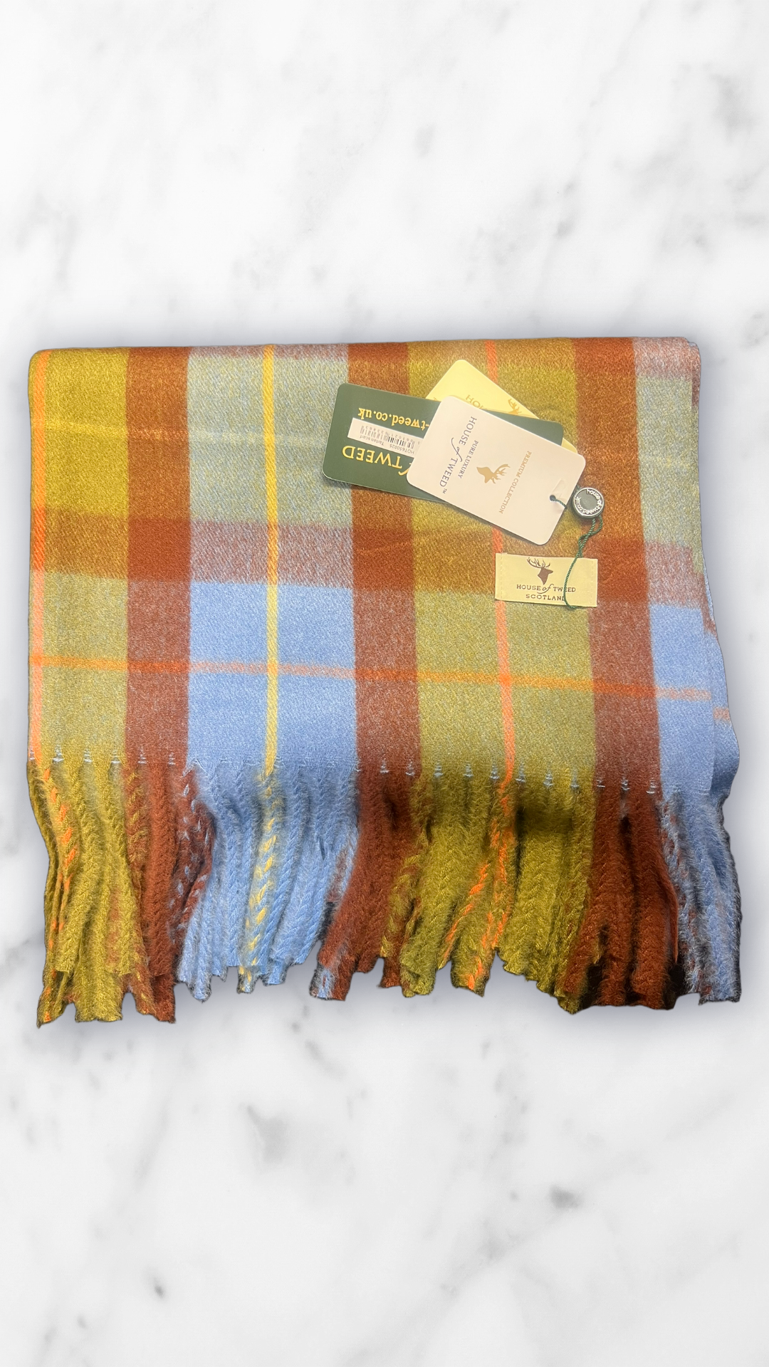 House Of Tweed Tartan Check Scarf