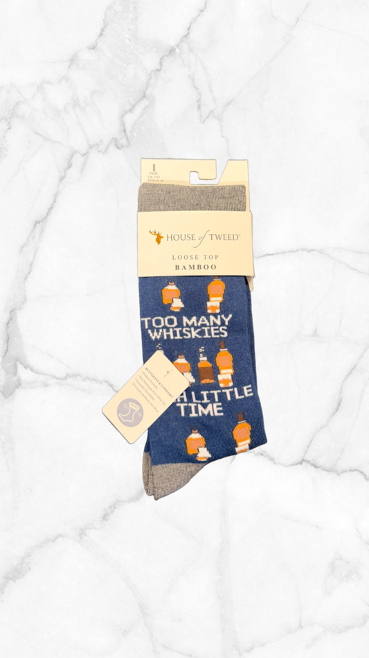 Mens House Of Tweed Bamboo Socks UK 7-12 (Loose Fit/Diabetic Friendly)