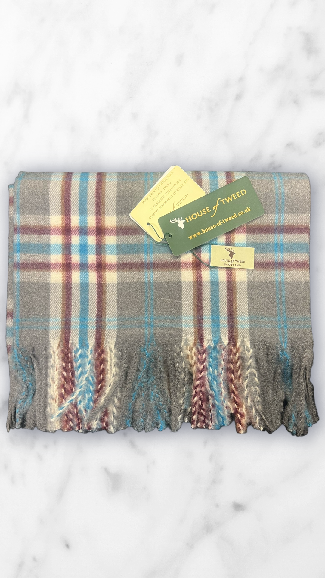 House Of Tweed Tartan Check Scarf