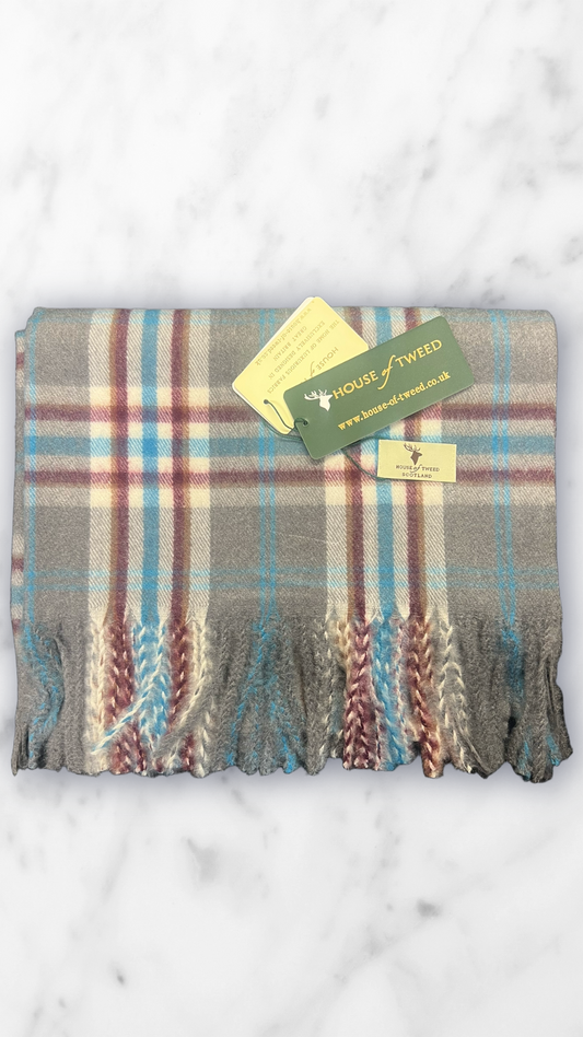 House Of Tweed Tartan Check Scarf