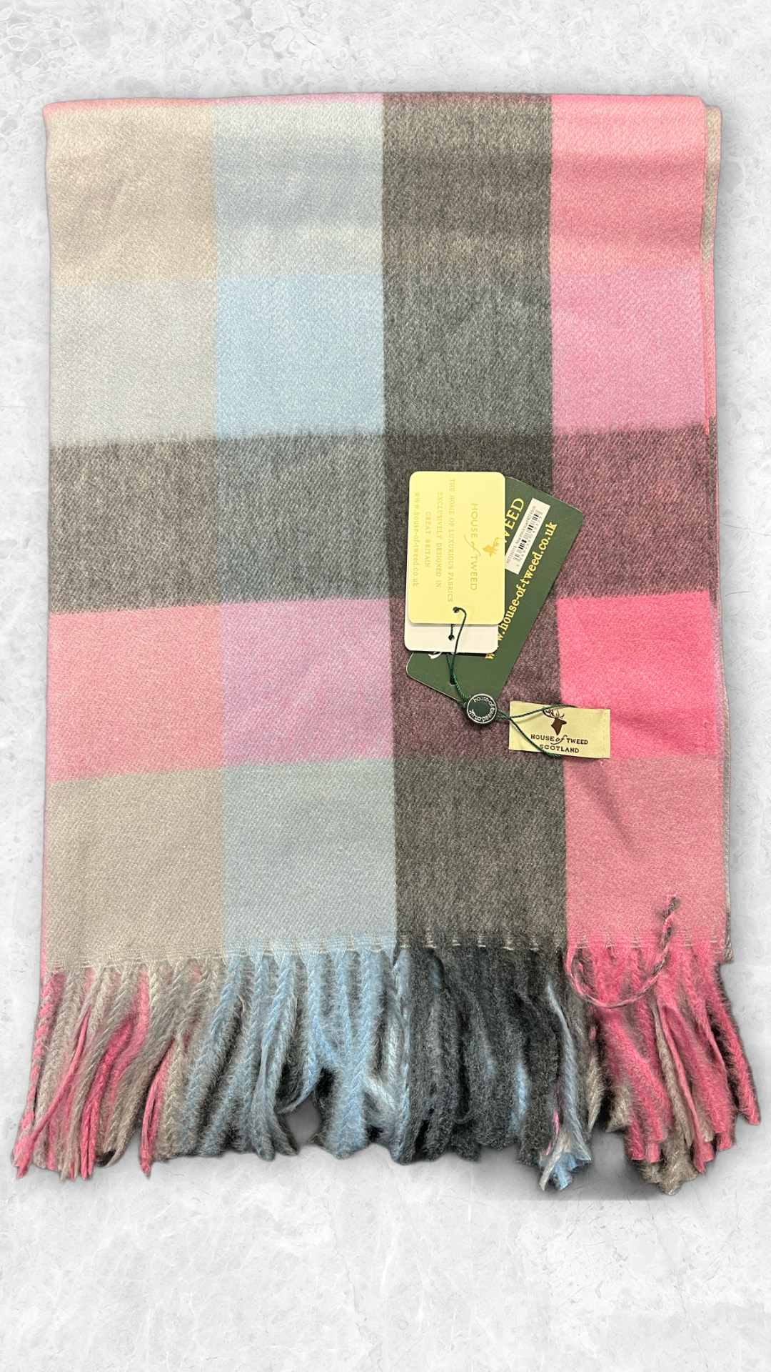 House Of Tweed Tartan Check Scarf