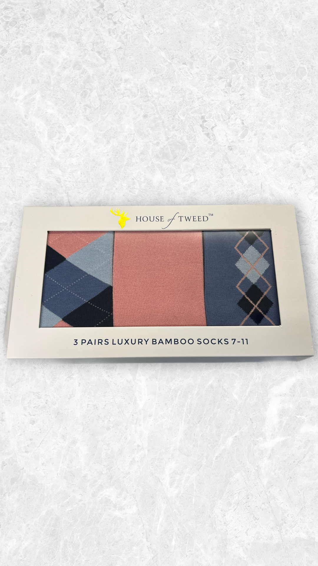House of Tweed Mens Luxury Bamboo Golf/Dress Socks (3 Pairs)
