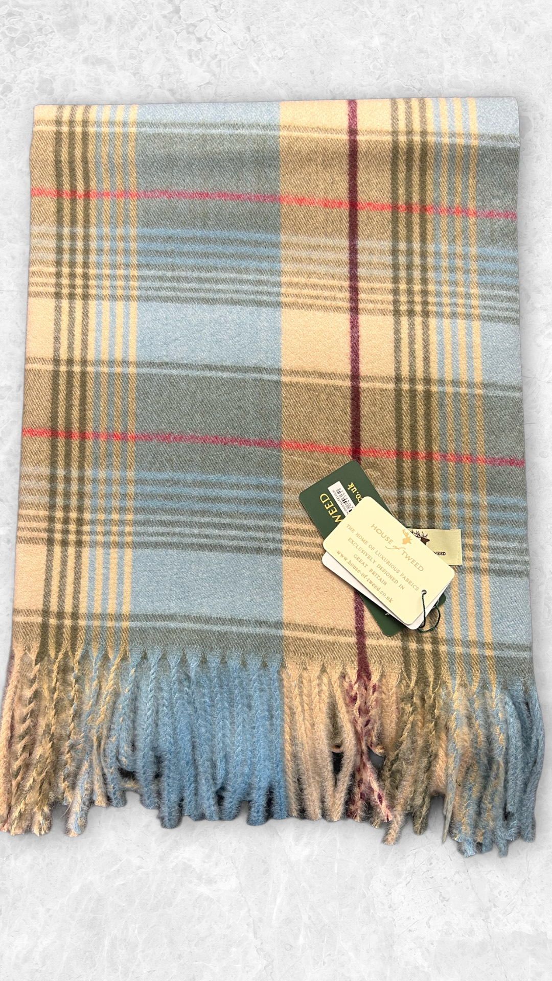 House Of Tweed Tartan Check Scarf