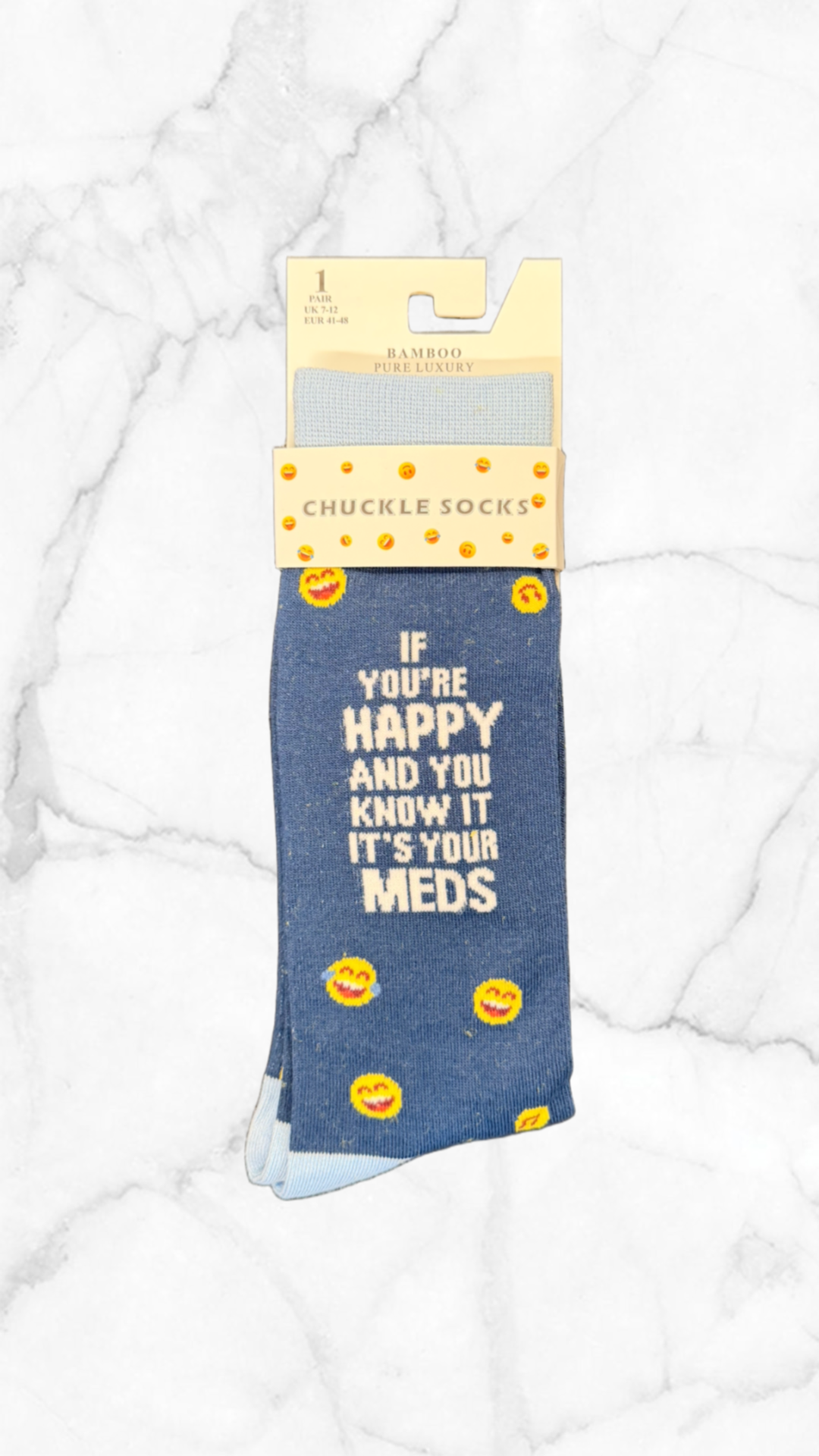 Bamboo Chuckle Socks Size 7-12
