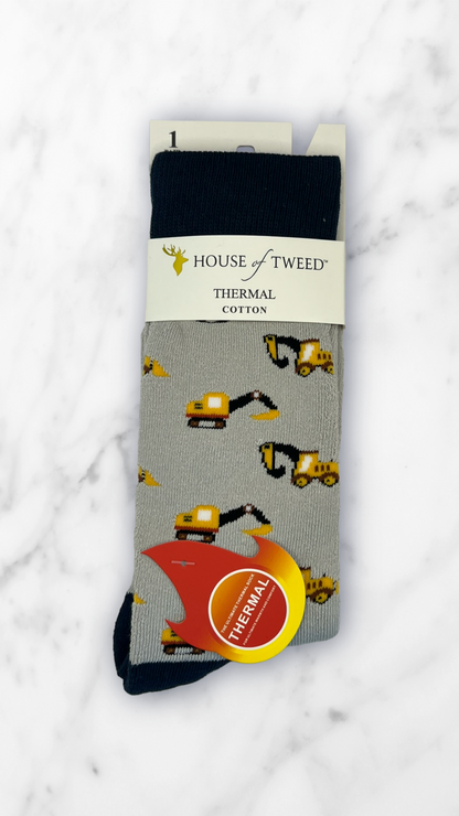 House Of Tweed Mens Thermal Cotton Socks-Winter Warm Outdoor Uk 7-12 (11 designs to choose from)