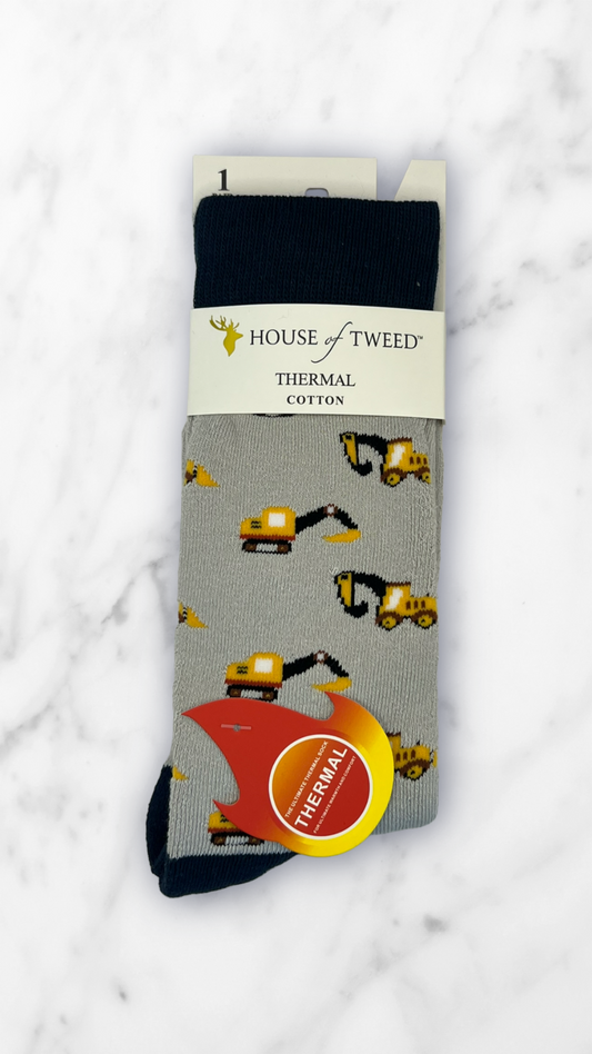 House Of Tweed Mens Thermal Cotton Socks-Winter Warm Outdoor Uk 7-12 (11 designs to choose from)