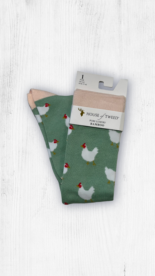 House Of Tweed Ladies  Knee High Bamboo Socks Uk 4-8