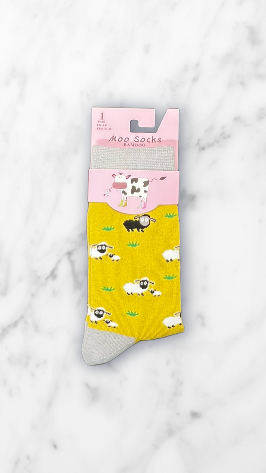 Ladies Moo Socks Bamboo Socks UK 4-8